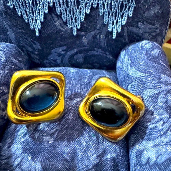Rare Vtg Yves Saint Laurent Earrings - Picture 1 of 4